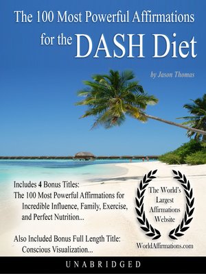 cover image of The 100 Most Powerful Affirmations the DASH Diet